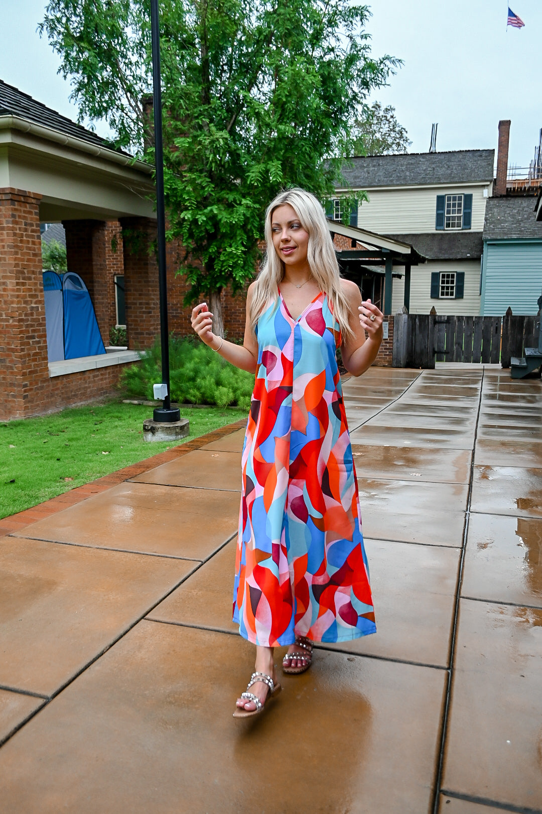Nikki Cross Strap Maxi- Multi Small